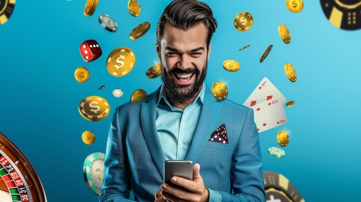 Mobile phone displaying live roulette table interface